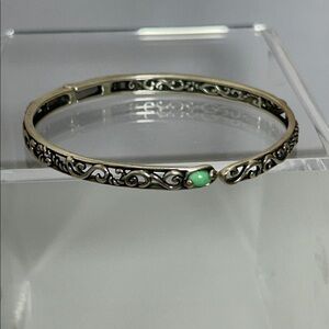 NWOT Carolyn Pollack Sterling Silver Utah Veriscite Scroll Design Bracelet